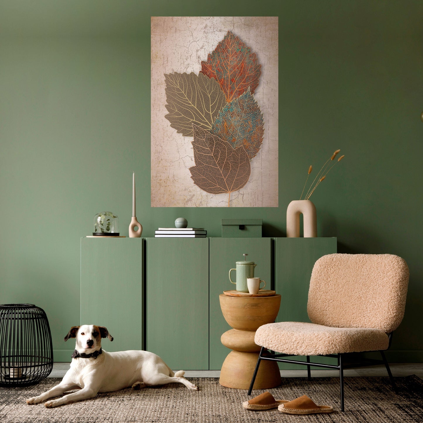 LEAVES OF TIME Peel and Stick Vertical Poster