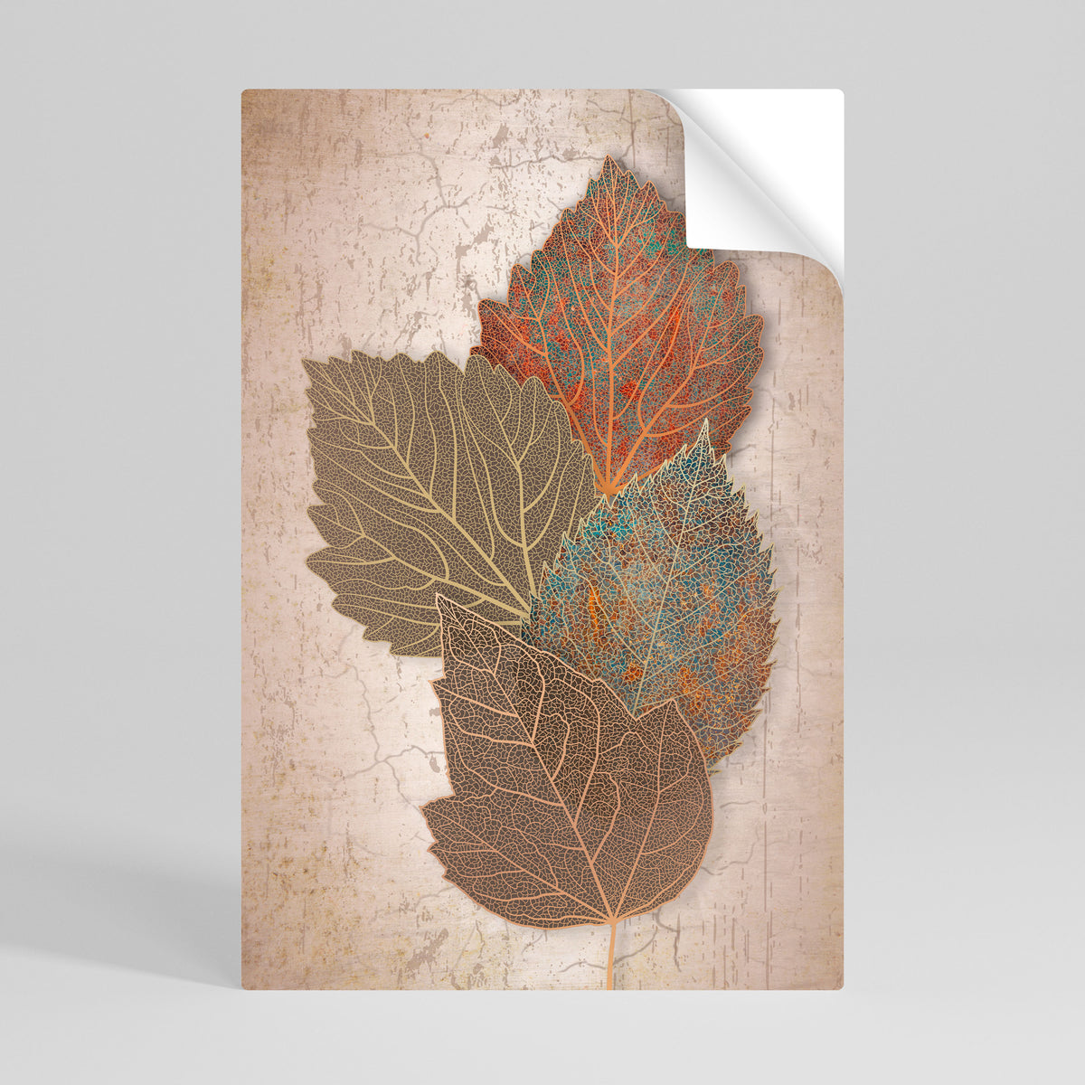 LEAVES OF TIME Självhäftande Vertikal Poster