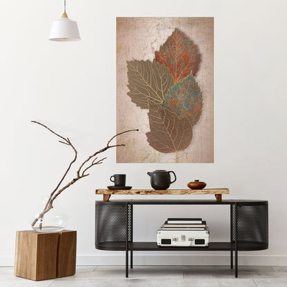 LEAVES OF TIME Peel and Stick Vertical Poster