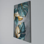 ELEGANCE IN LEAVES Vertical Canvas Print