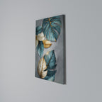 ELEGANCE IN LEAVES Vertical Canvas Print