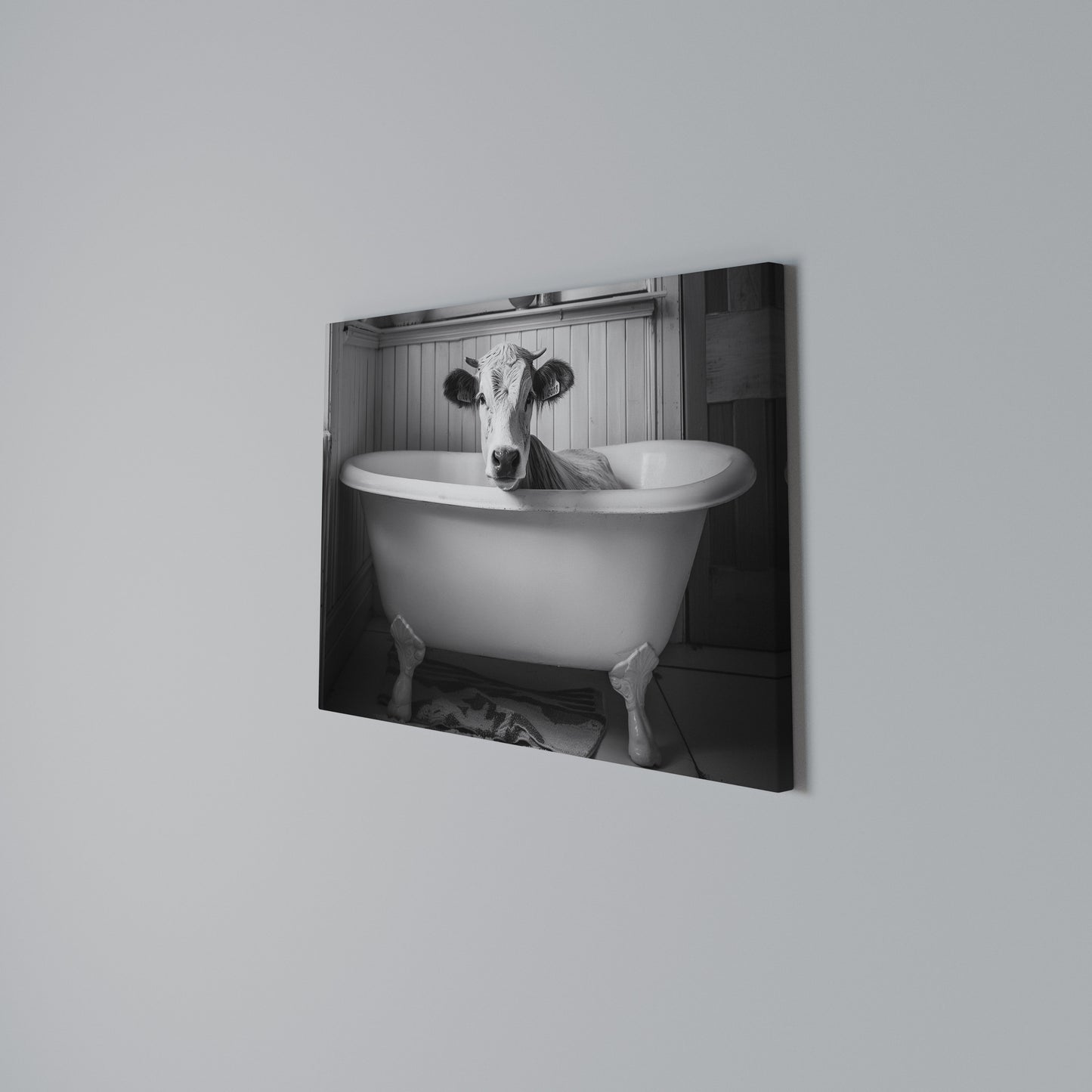 COW IN RELAXATION Horizontal Canvas Print