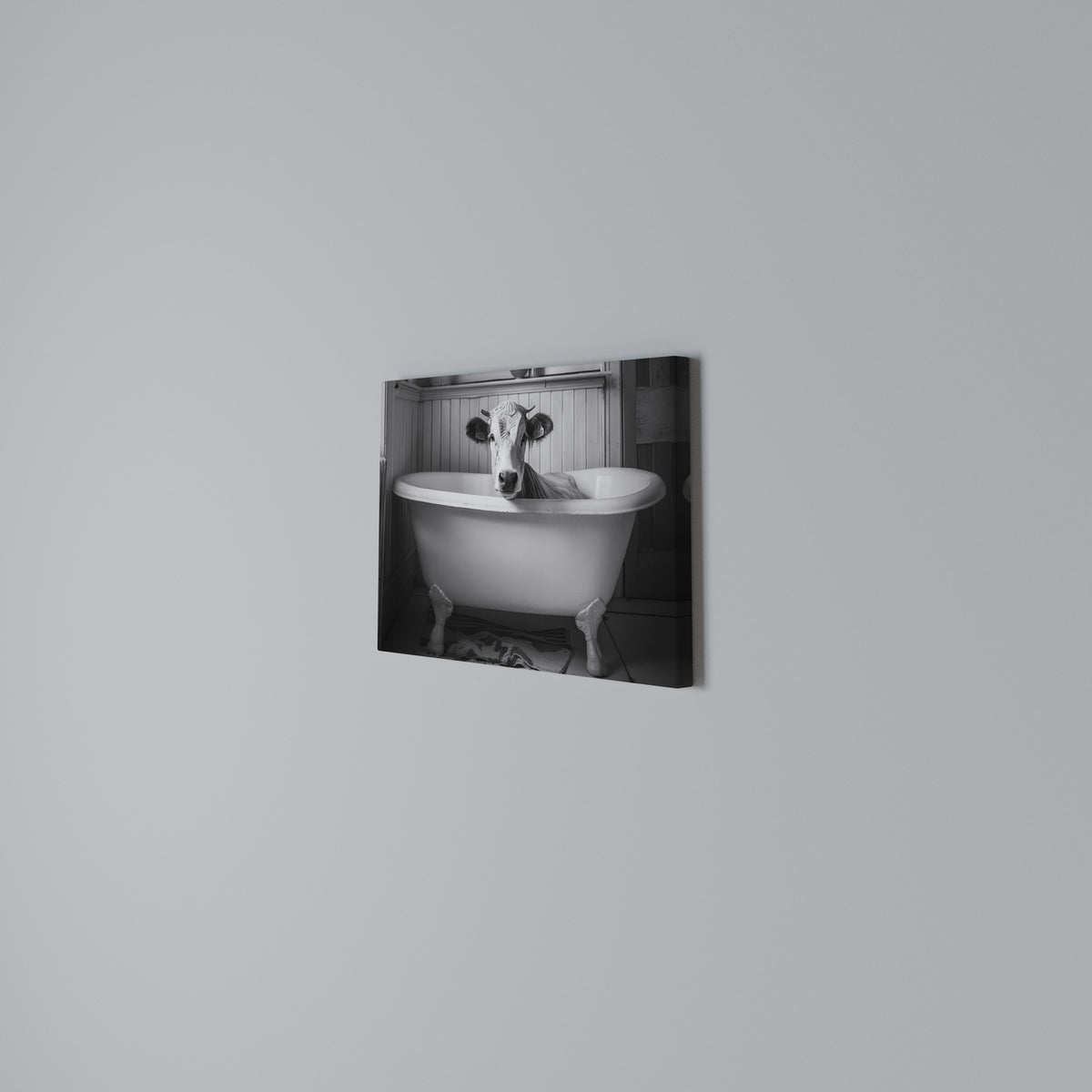 COW IN RELAXATION Horizontal Canvas Print