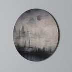 ECLIPSE OF SERENITY Round Wall Art