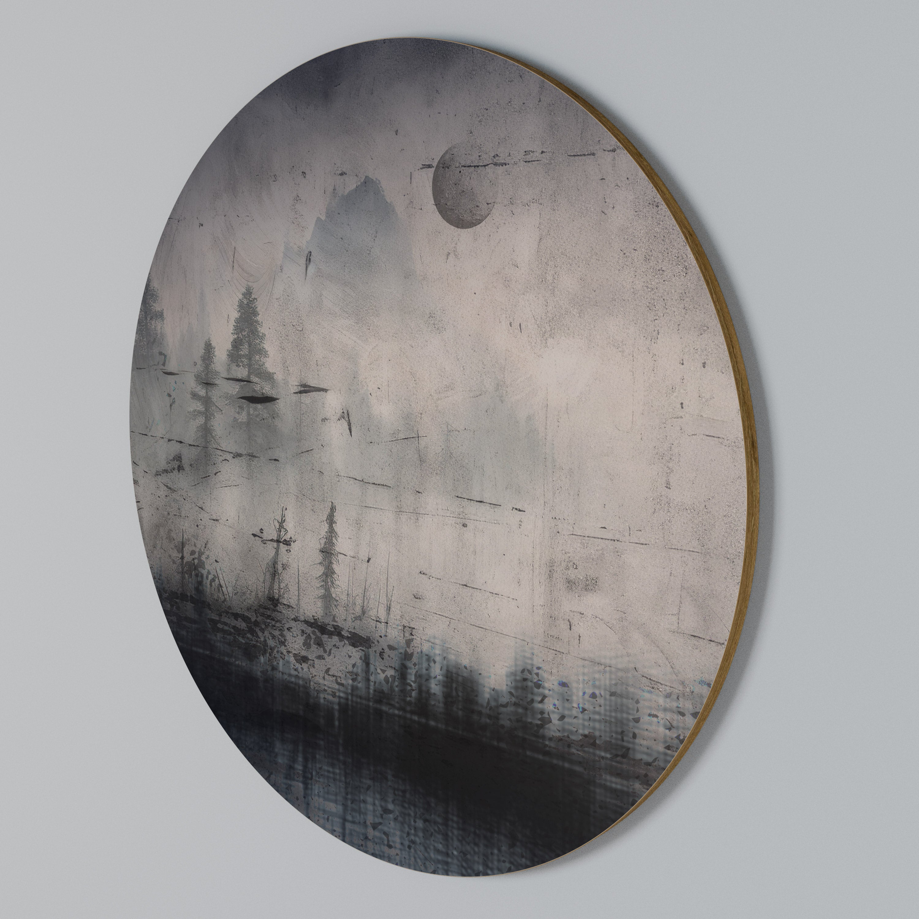 ECLIPSE OF SERENITY Round Wall Art