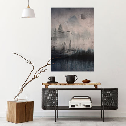 ECLIPSE OF SERENITY Peel and Stick Vertical Poster