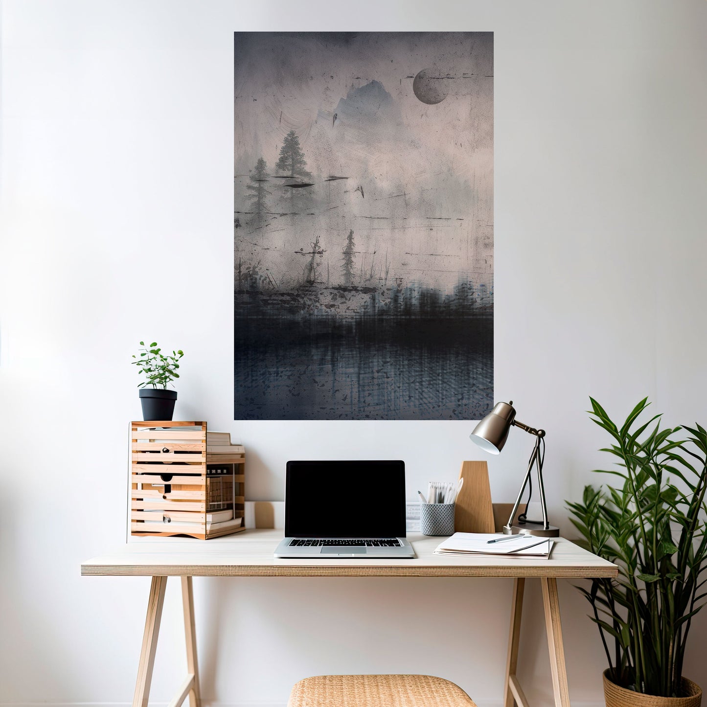 ECLIPSE OF SERENITY Peel and Stick Vertical Poster