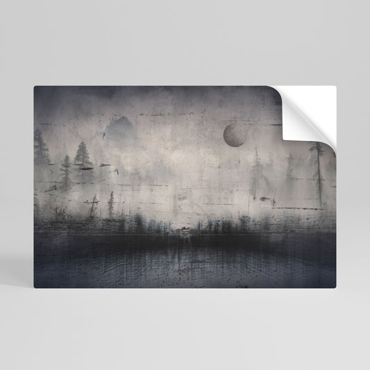 ECLIPSE OF SERENITY Peel and Stick Horizontal Poster