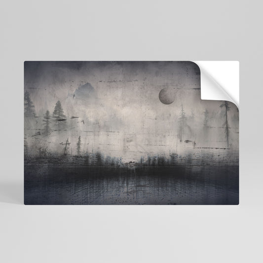 ECLIPSE OF SERENITY Peel and Stick Horizontal Poster