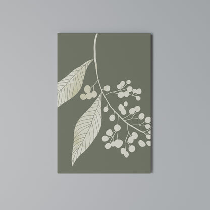 SERENE LEAFY FANTASIES Vertical Canvas Print