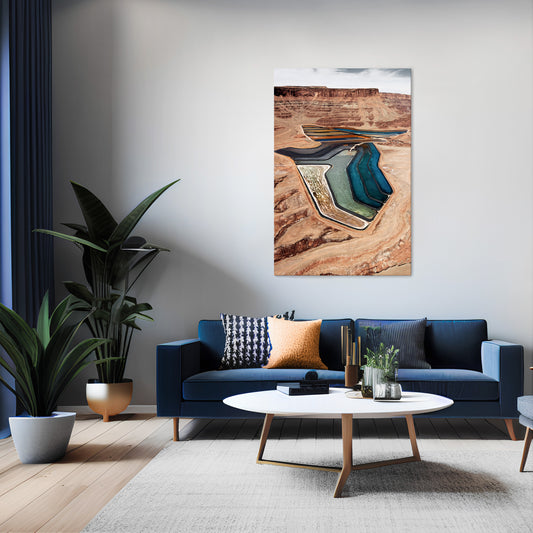 HARMONY IN LAYERS Vertical Canvas Print