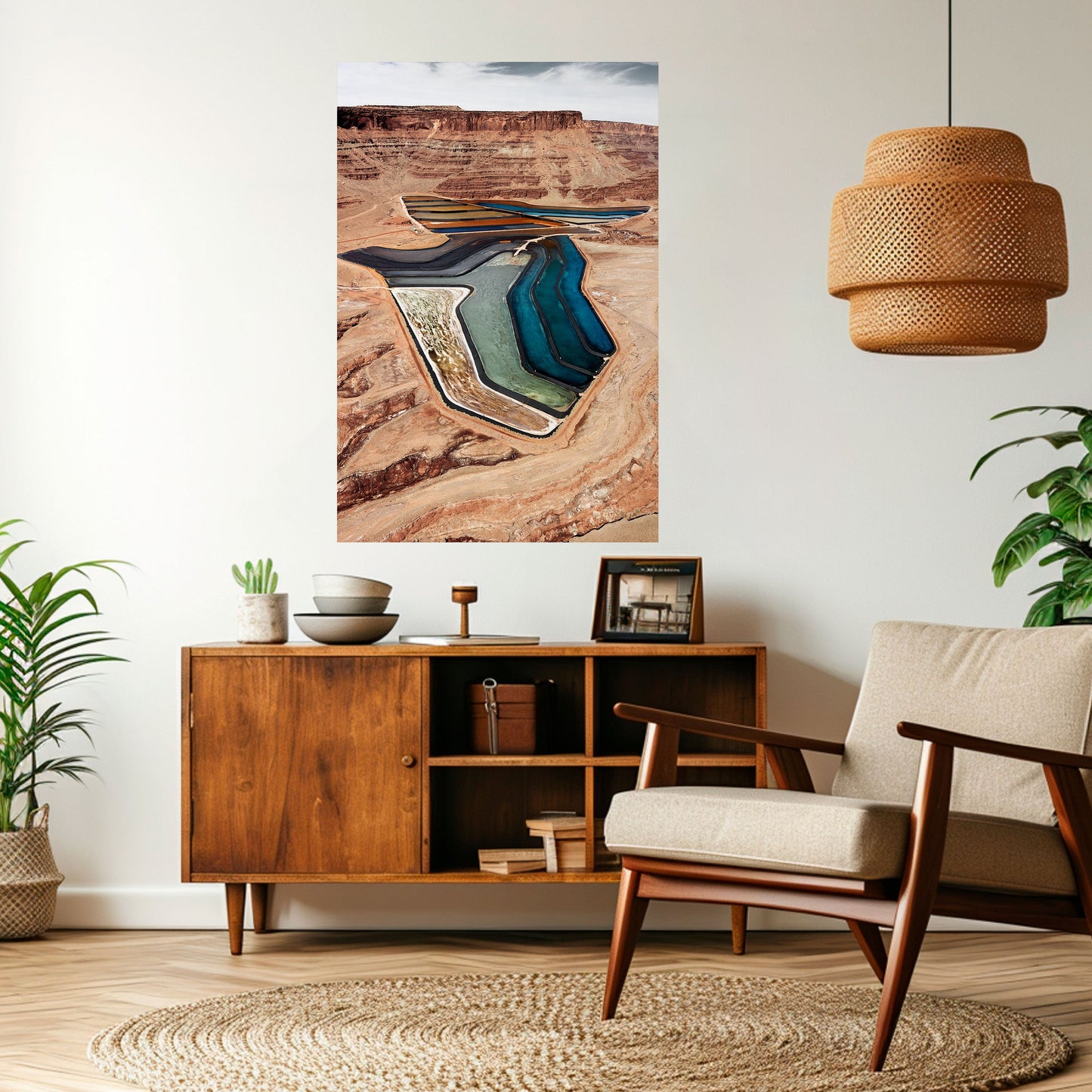 HARMONY IN LAYERS Peel and Stick Vertical Poster