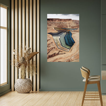 HARMONY IN LAYERS Peel and Stick Vertical Poster