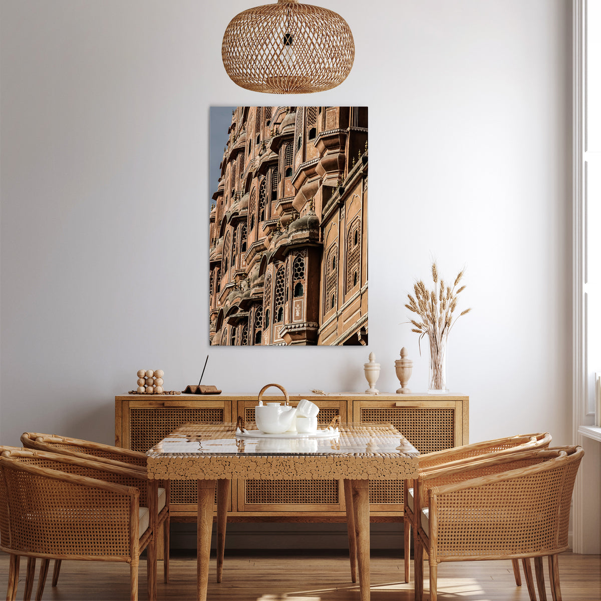 MAJESTIC FACADE FANTASY Vertical Canvas Print