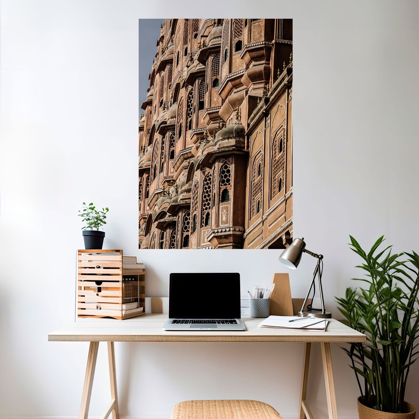 MAJESTIC FACADE FANTASY vertikal poster med självhäftande klistermärke