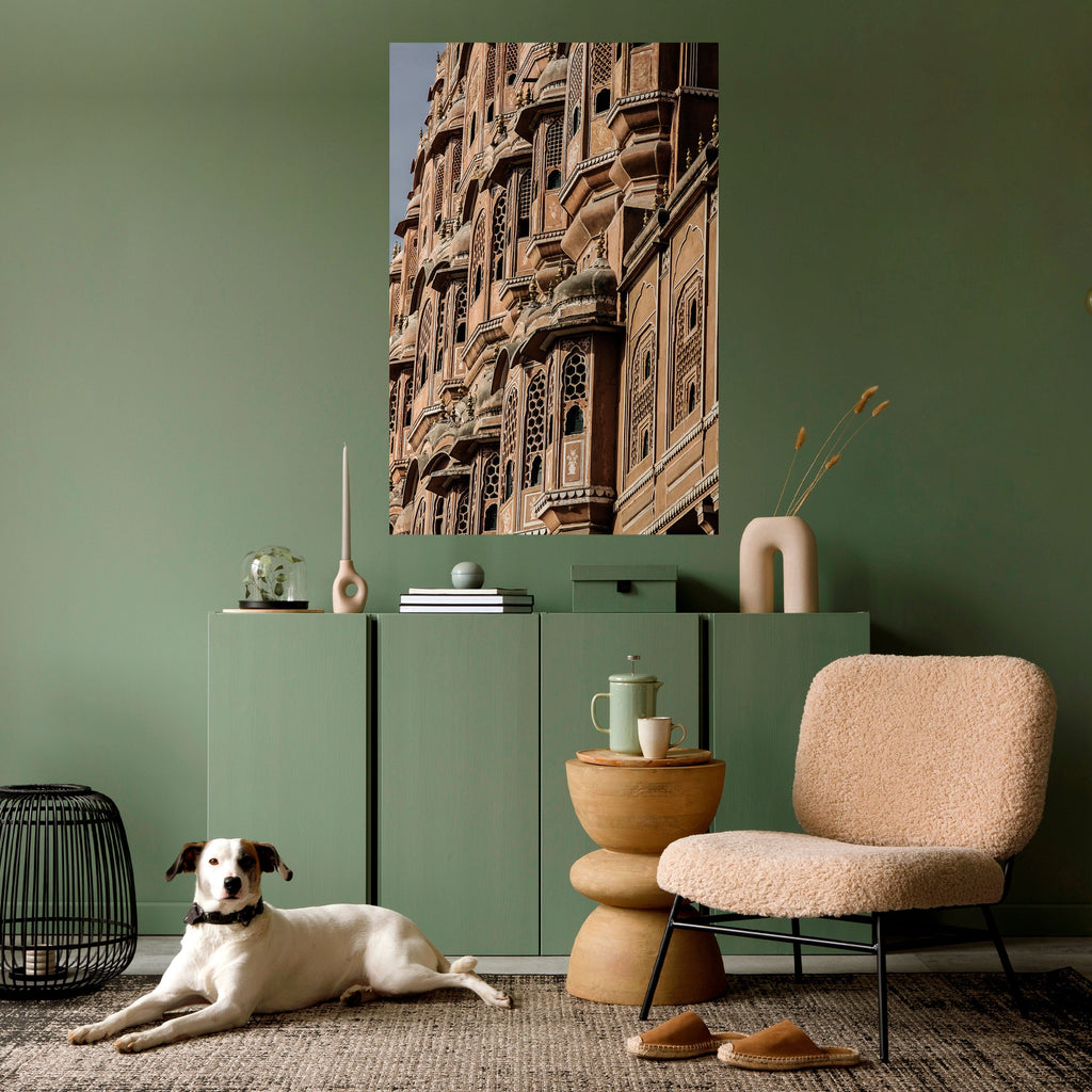 MAJESTIC FACADE FANTASY vertikal poster med självhäftande klistermärke