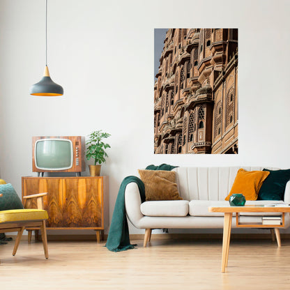 MAJESTIC FACADE FANTASY vertikal poster med självhäftande klistermärke