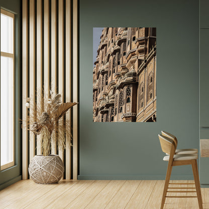 MAJESTIC FACADE FANTASY vertikal poster med självhäftande klistermärke