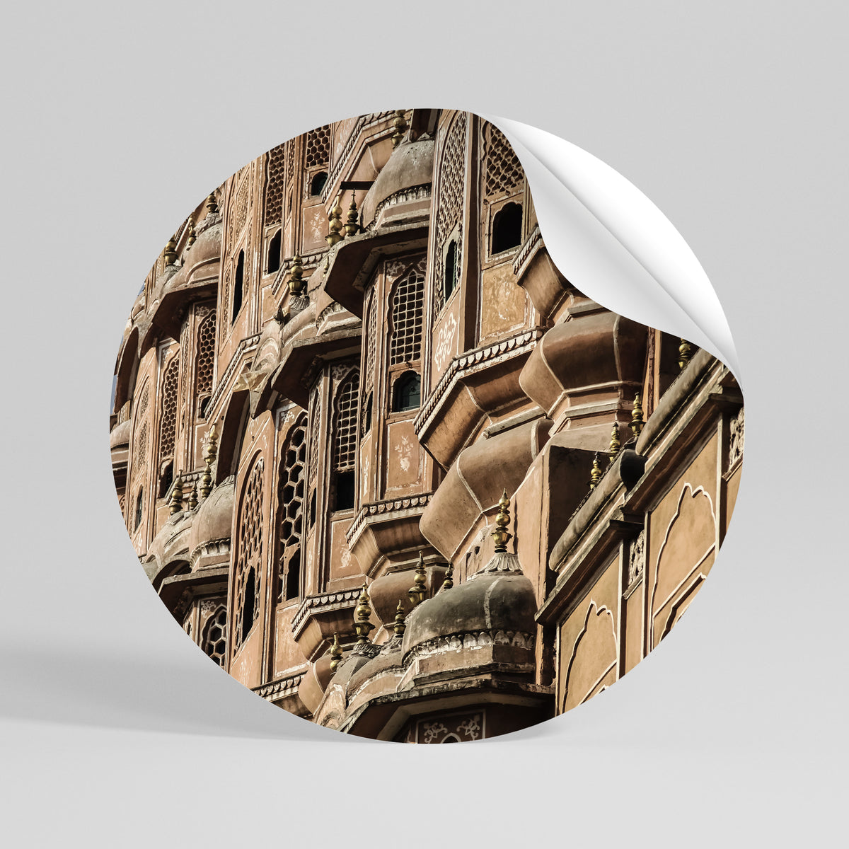 MAJESTIC FACADE FANTASY Peel and Stick Round Sticker