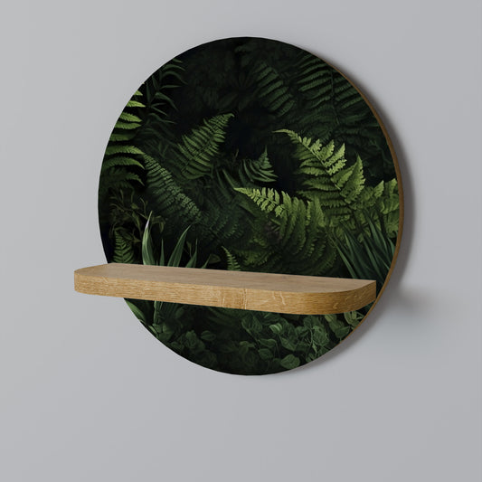 FERN SECRETS Rund Konsthylla I Ekeffekt