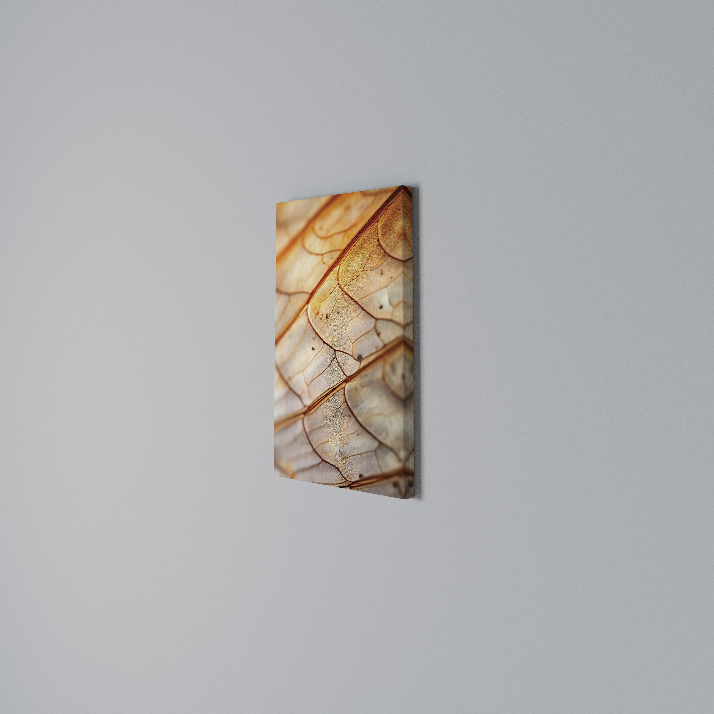 ELEGANT VEINING Vertical Canvas Print