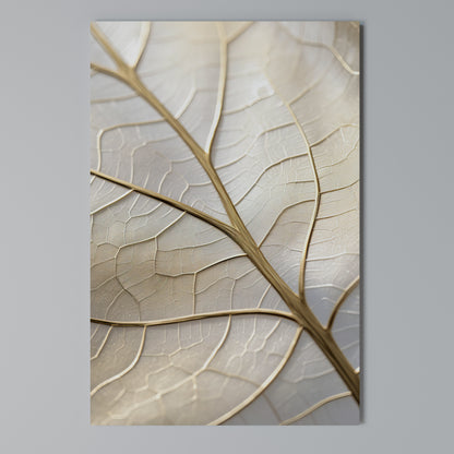 GOLDEN LEAF WHISPERS Vertical Canvas Print