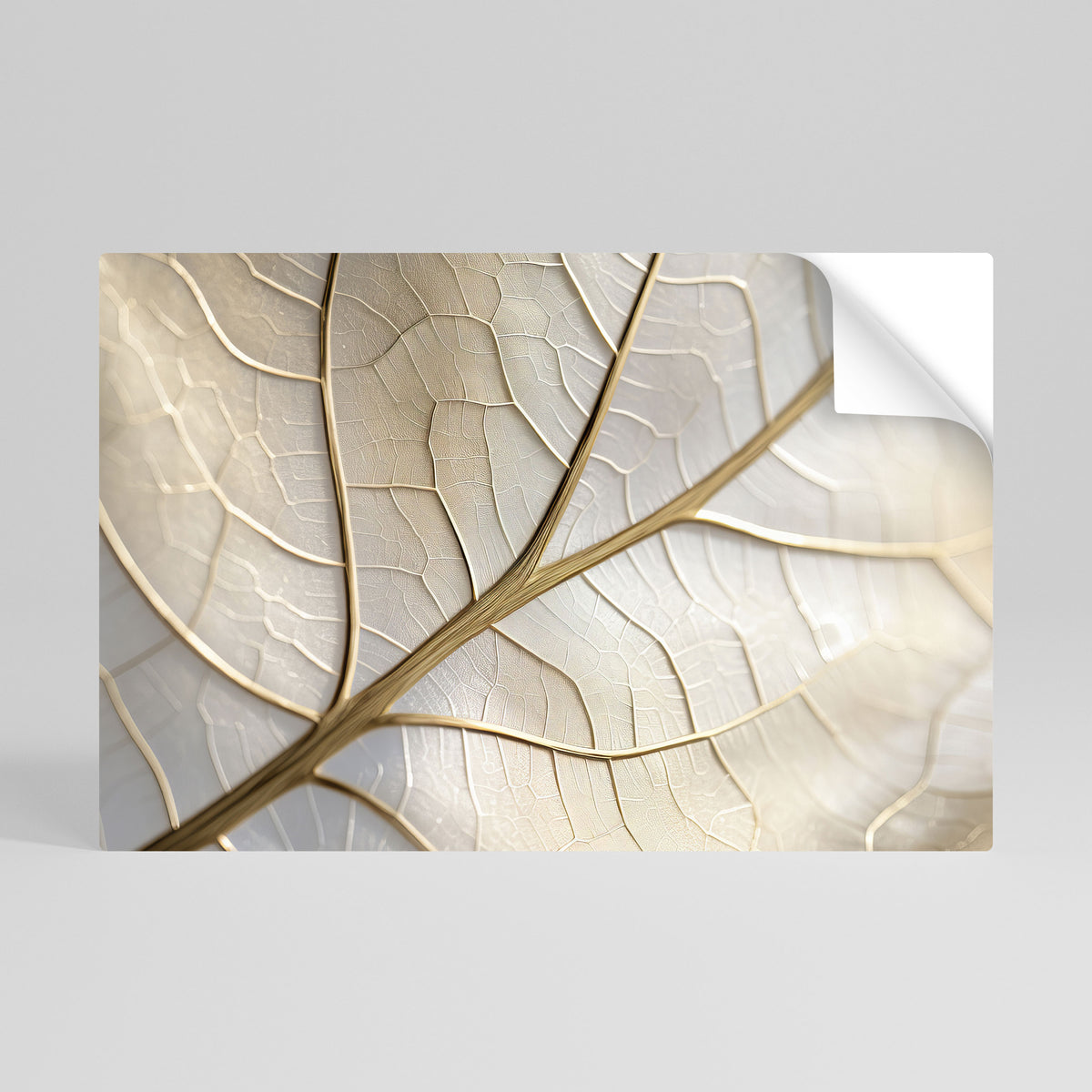 GOLDEN LEAF WHISPERS Självhäftande Horisontell Poster