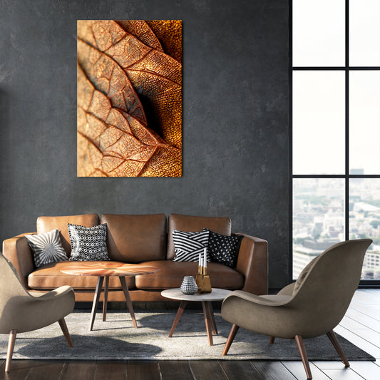 RUSTIC TEXTURE STUDY Vertical Canvas Print