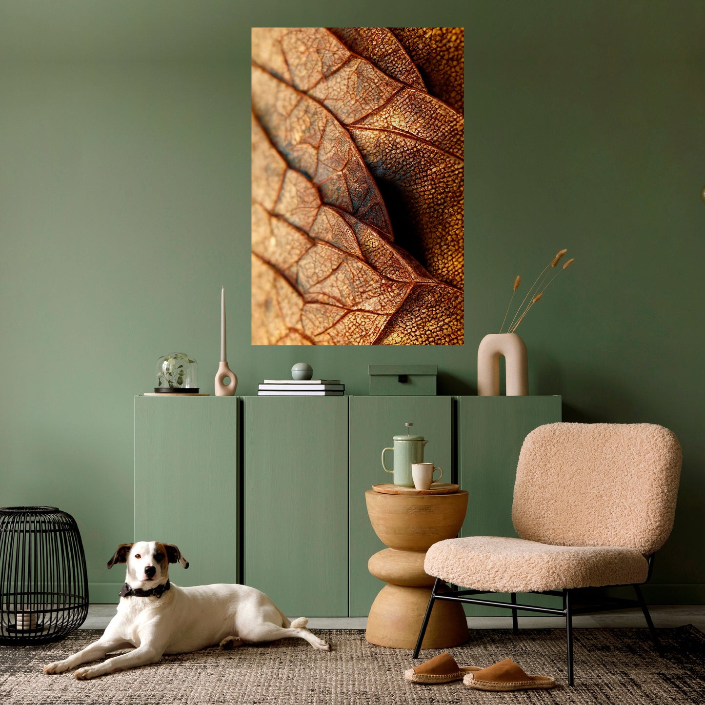 RUSTIC TEXTURE STUDY Peel and Stick Vertical Poster