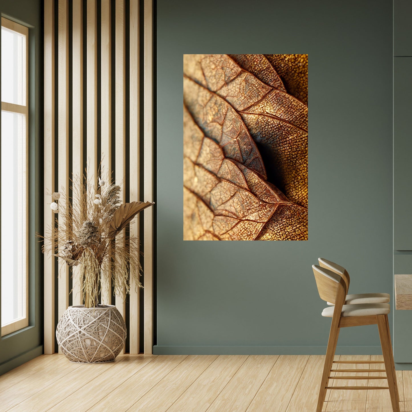 RUSTIC TEXTURE STUDY Peel and Stick Vertical Poster