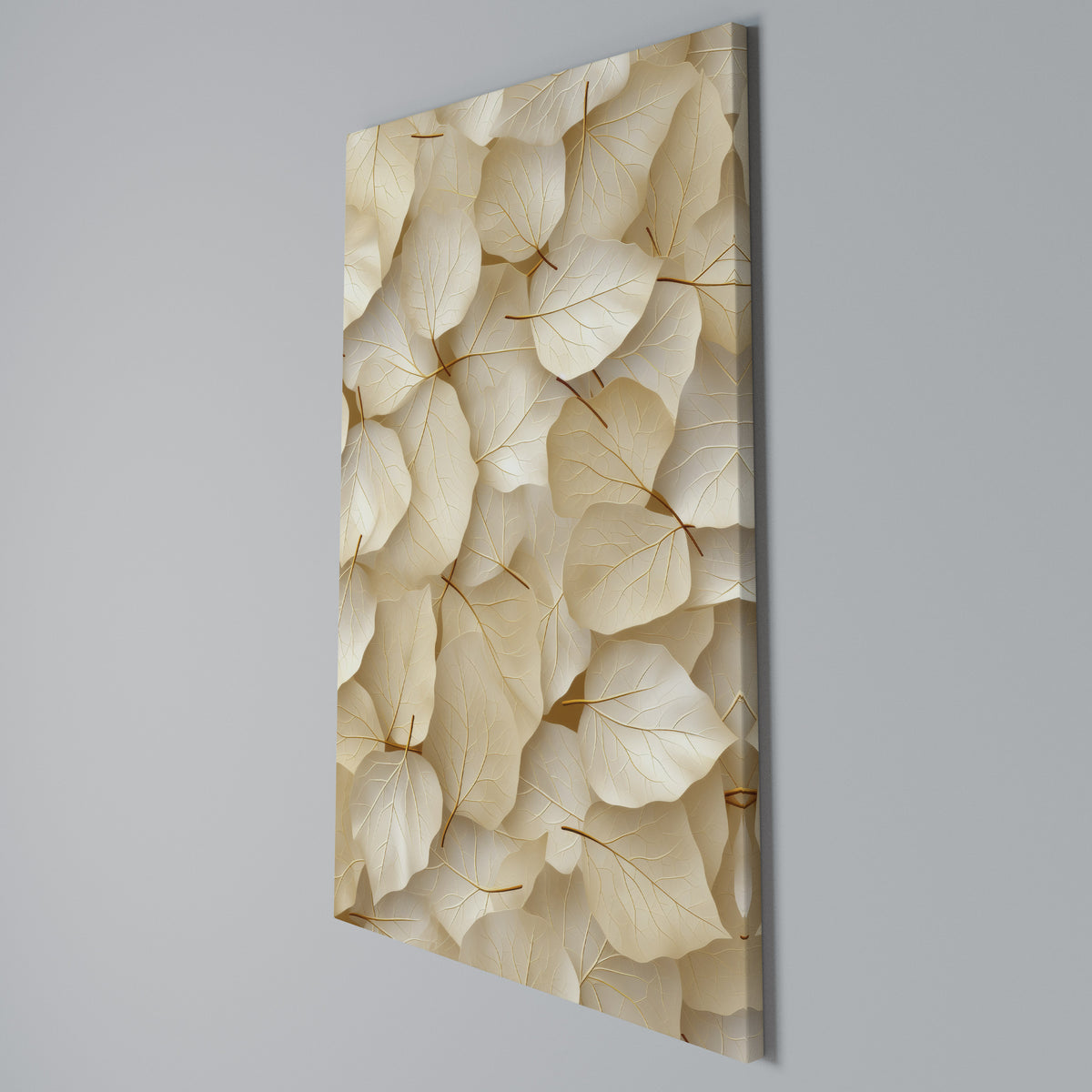 VELLUM LEAF SYMPHONY Vertical Canvas Print