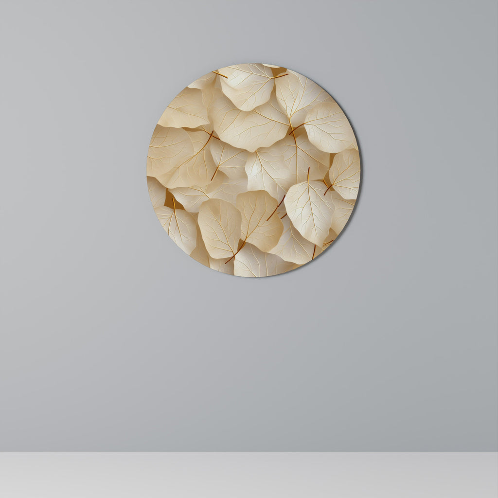 VELLUM LEAF SYMPHONY Rund väggdekoration
