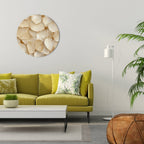 VELLUM LEAF SYMPHONY Round Wall Art