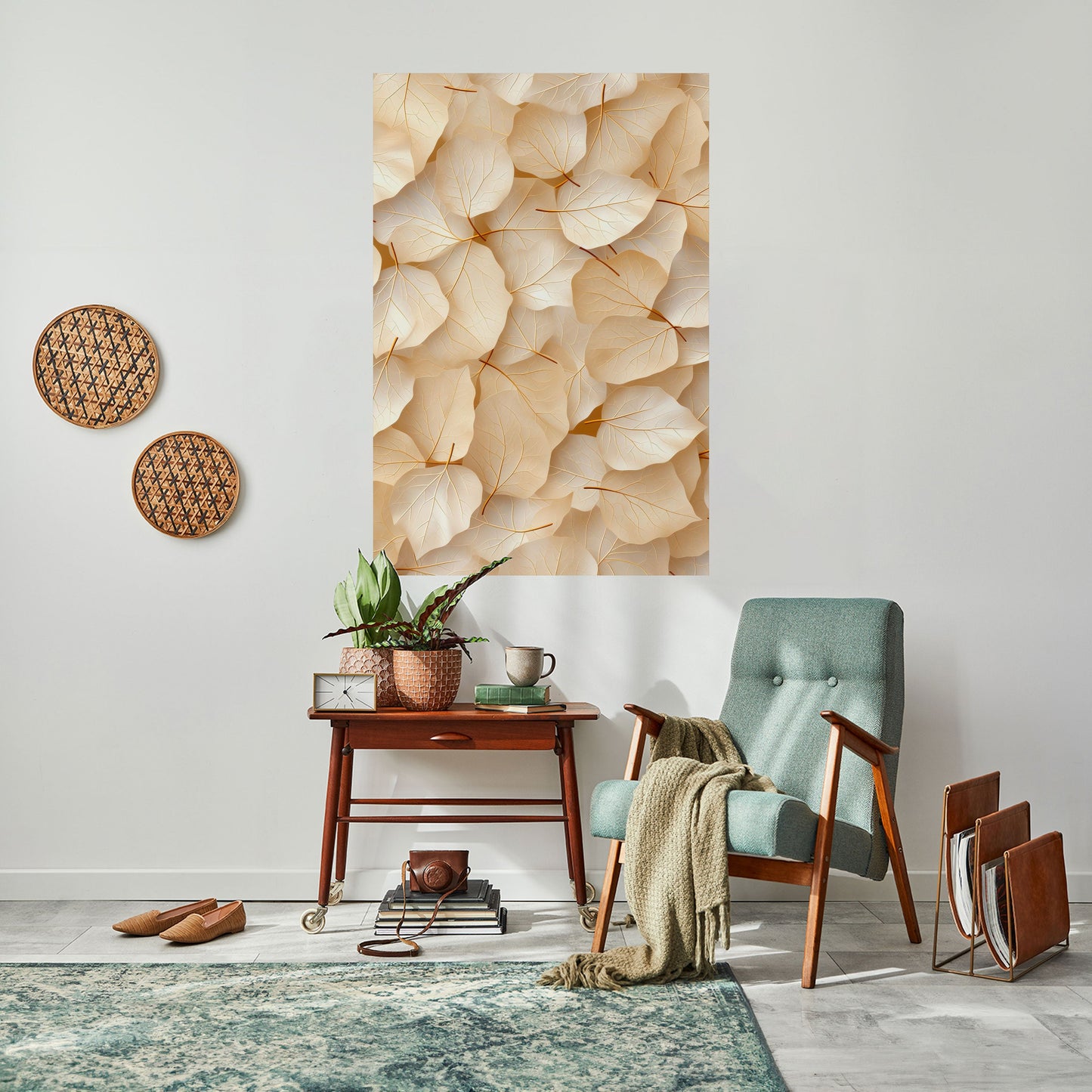 VELLUM LEAF SYMPHONY Vertikal affisch med självhäftande motiv