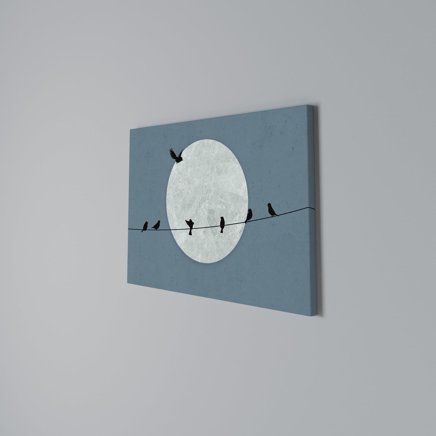 MOONLIT REST Horizontal Canvas Print