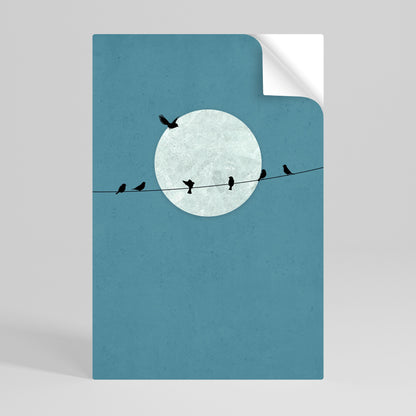 MOONLIT REST Peel and Stick Vertical Poster