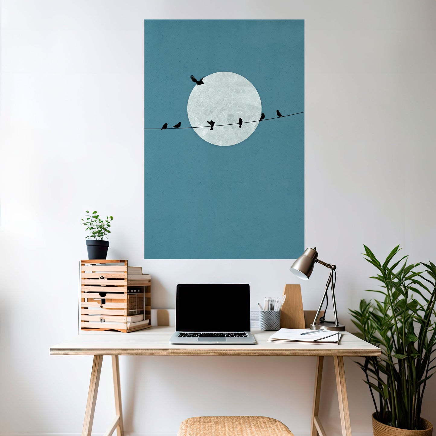 MOONLIT REST Peel and Stick Vertical Poster