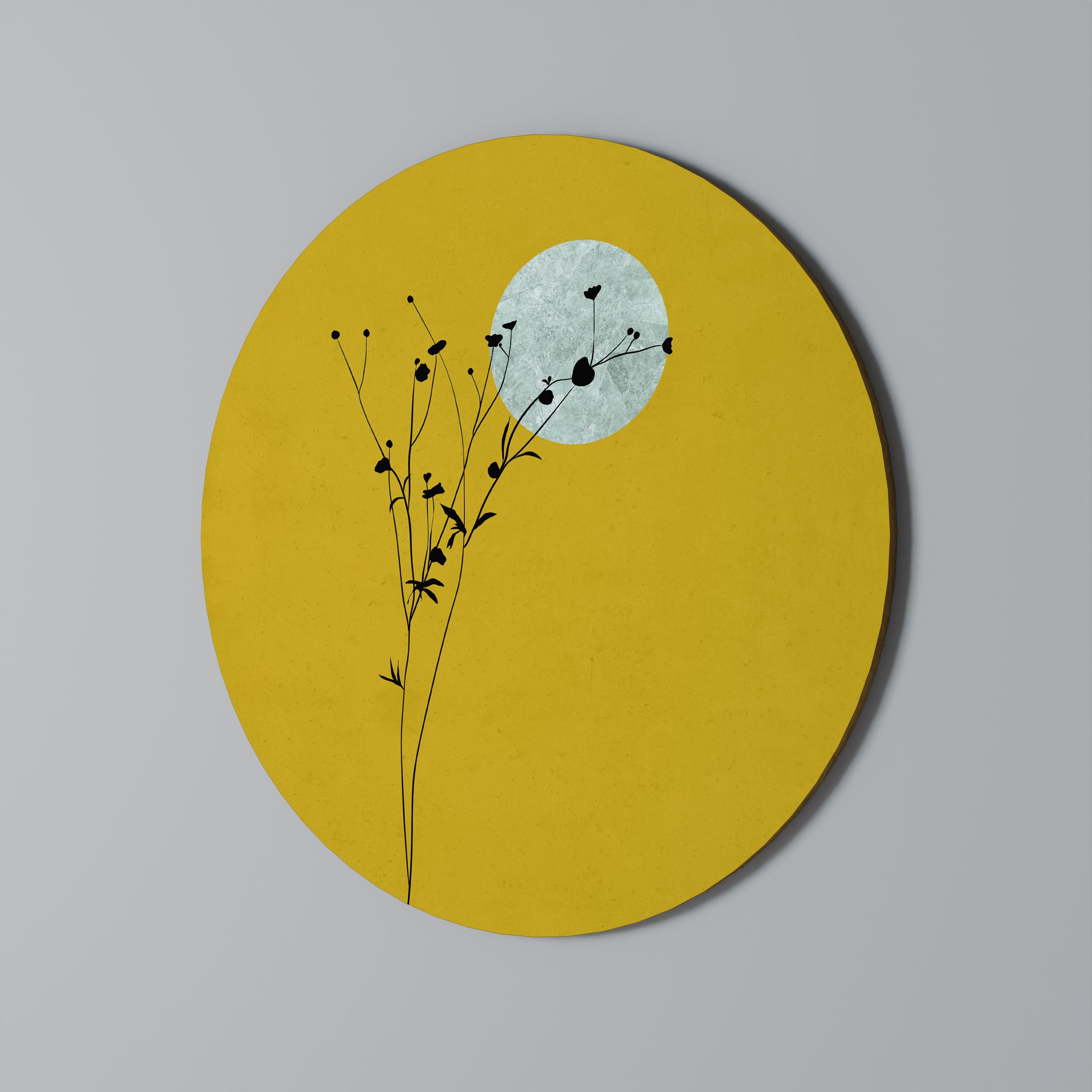 Rund väggdekoration "RISE IN THE LIGHT"