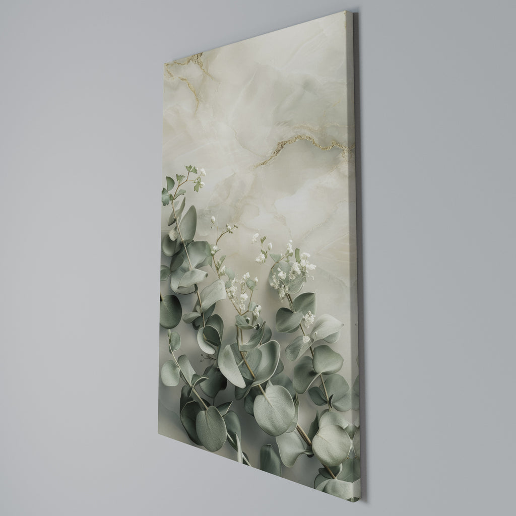 ELEGANT LEAF BALLET Vertical Canvas Print