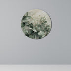 ELEGANT LEAF BALLET Round Wall Art