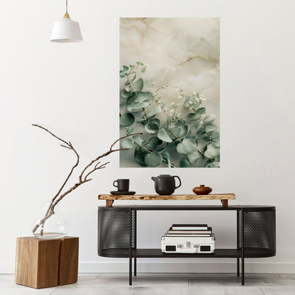 ELEGANT LEAF BALETT Vertikal affisch med självhäftande motiv
