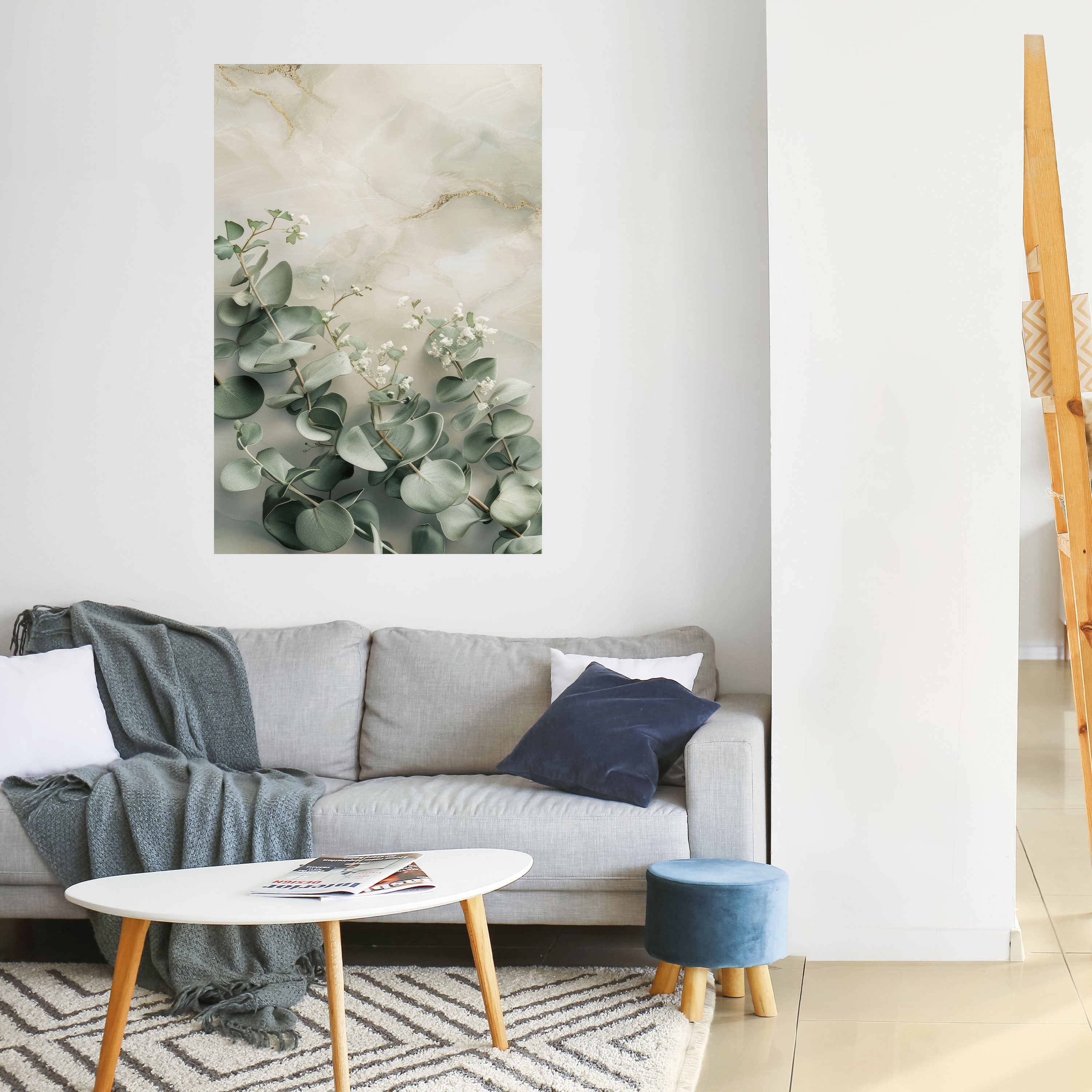 ELEGANT LEAF BALETT Vertikal affisch med självhäftande motiv