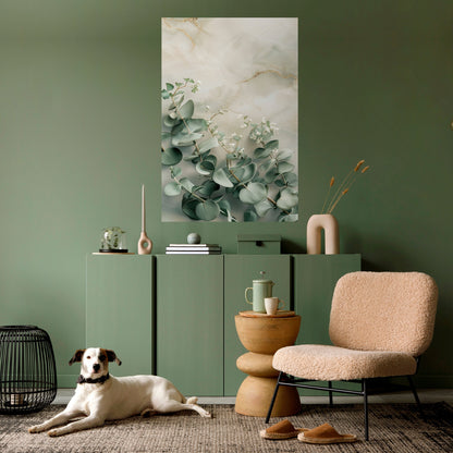 ELEGANT LEAF BALETT Vertikal affisch med självhäftande motiv