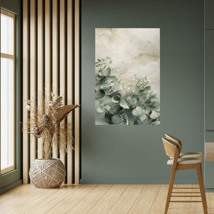 ELEGANT LEAF BALETT Vertikal affisch med självhäftande motiv