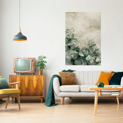 ELEGANT LEAF BALETT Vertikal affisch med självhäftande motiv