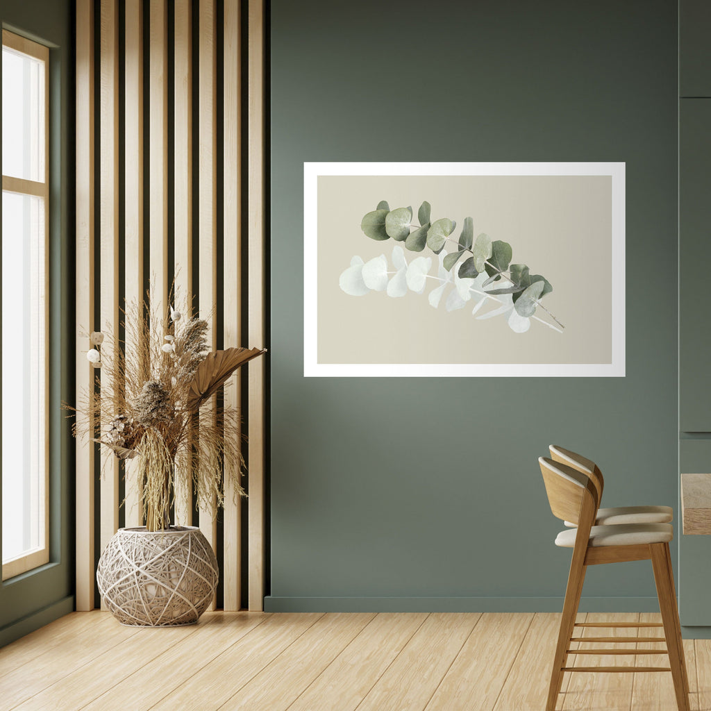 GENOMSKINLIG NATUR Horisontell Poster med självhäftande text