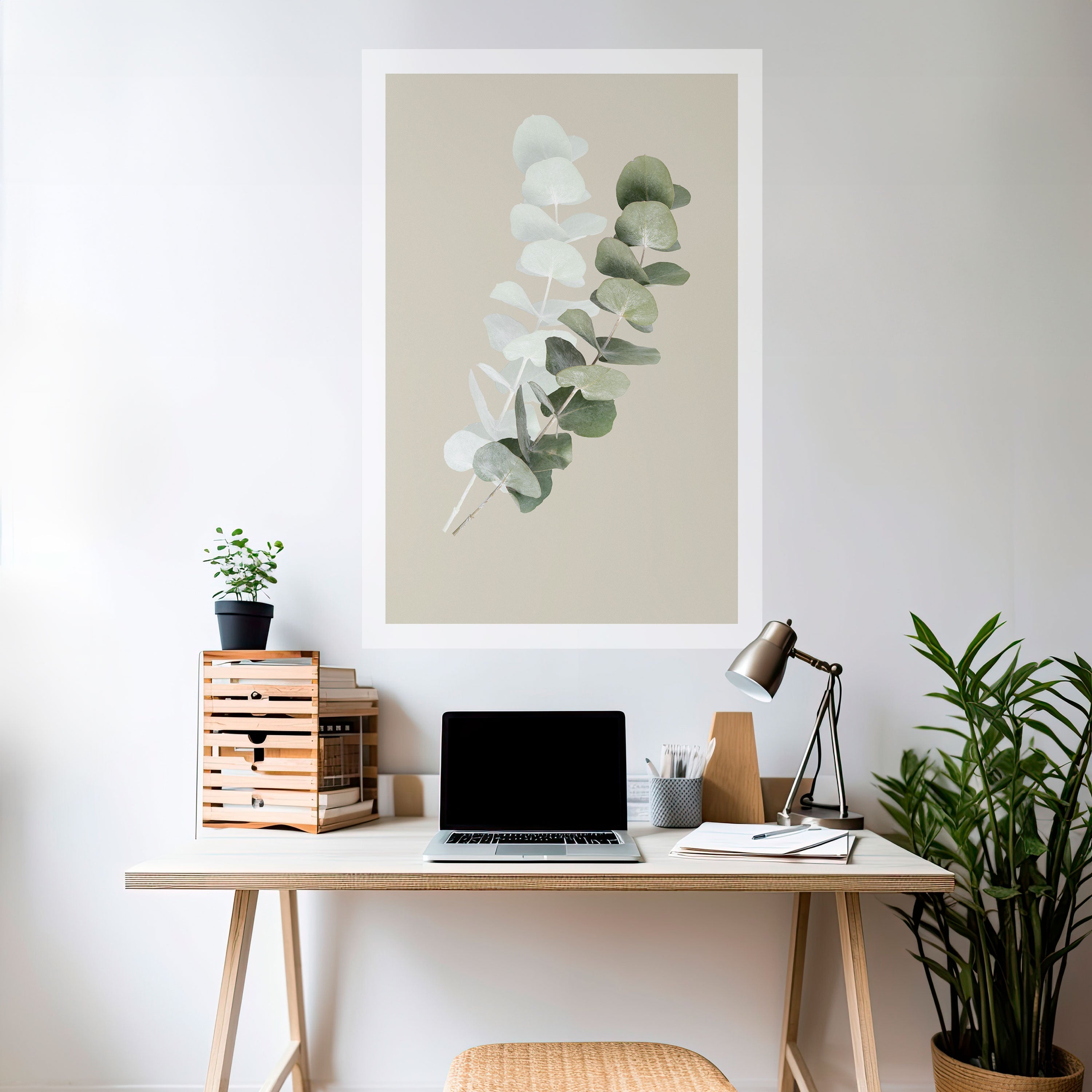 GENOMSKINLIG NATUR, vertikal poster med självhäftande text