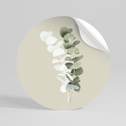 TRANSLUCENT NATURE Peel and Stick Round Sticker