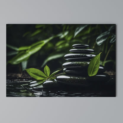 HARMONY STONES Horizontal Canvas Print