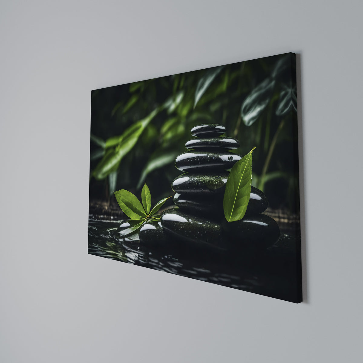 HARMONY STONES Horizontal Canvas Print